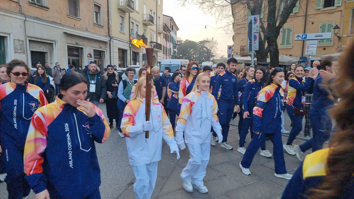 Fiamma paralimpica a Verona