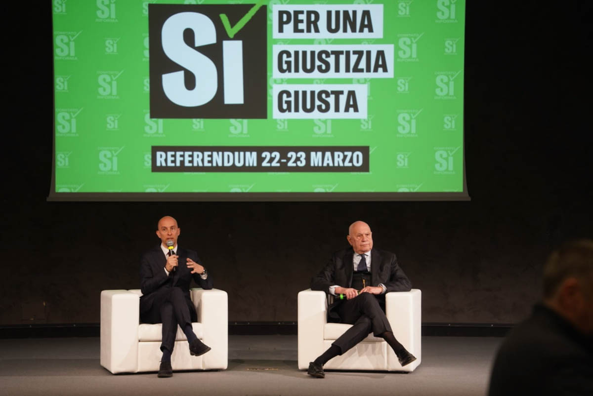 Evento per il "Sì" al referendum sulla magistratura in fiera a Verona con il ministro Carlo Nordio (9 marzo 2026)