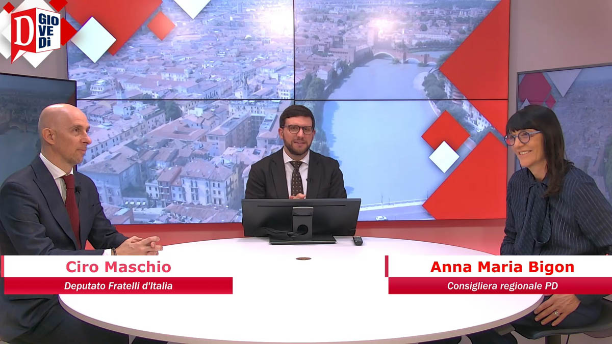 Dibattito televisivo a Di Giovedì sul referendum magistratura con Ciro Maschio e Anna Maria Bigon