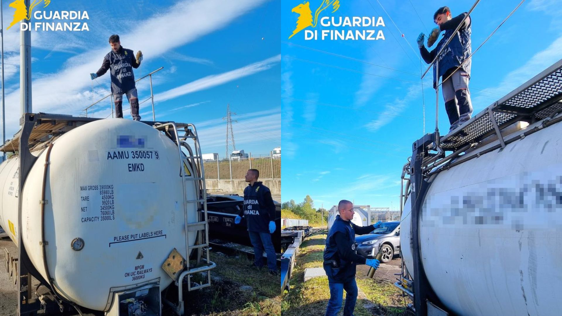 Guardia di Finanza gasolio evasione accise container