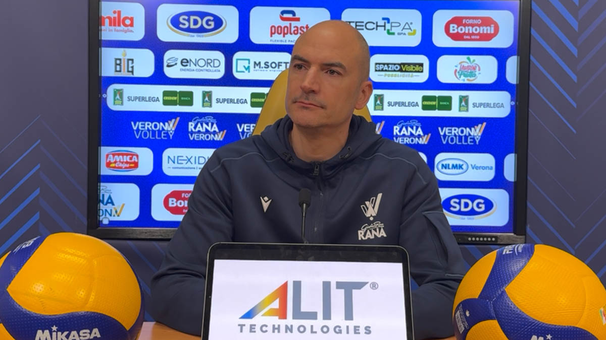 Rana Verona: l'allenatore Soli in conferenza stampa