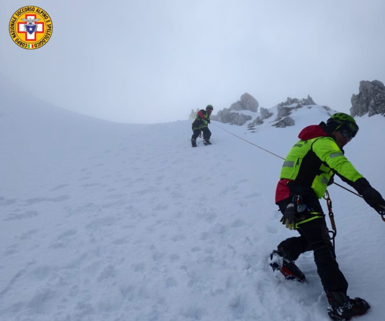 Vigili del fuoco slavina Maiella
