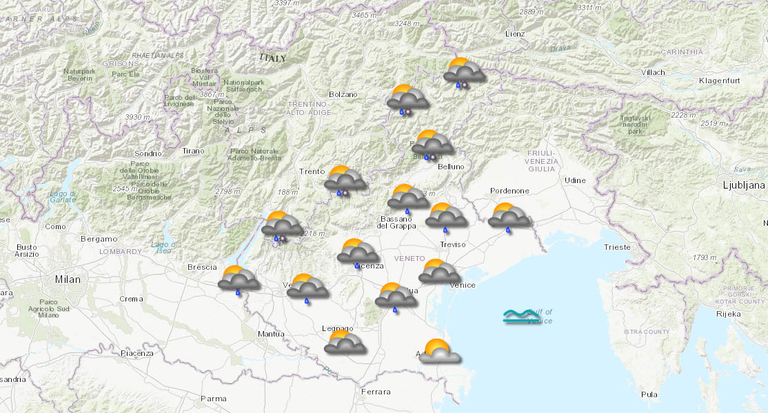 meteo veneto 14-03-2026