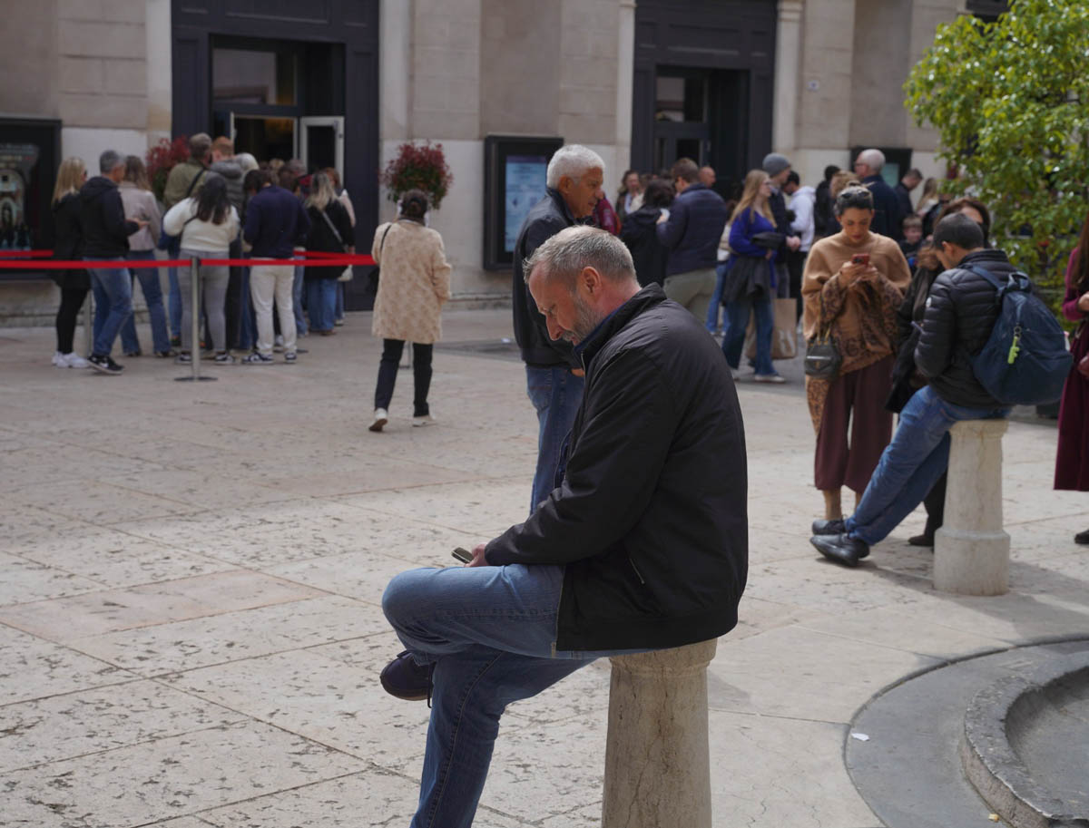 In fila per l'accesso alla Casa e al Cortile di Giulietta (1 aprile 2026)