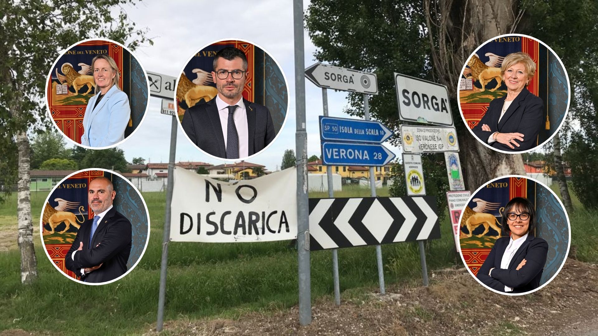 Discarica Sorgà + consiglieri regionali