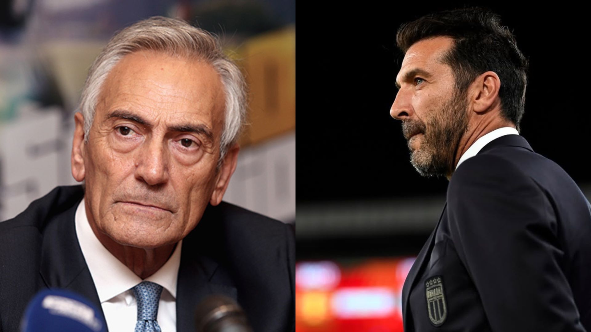 Gabriele Gravina e Gianluigi Buffon