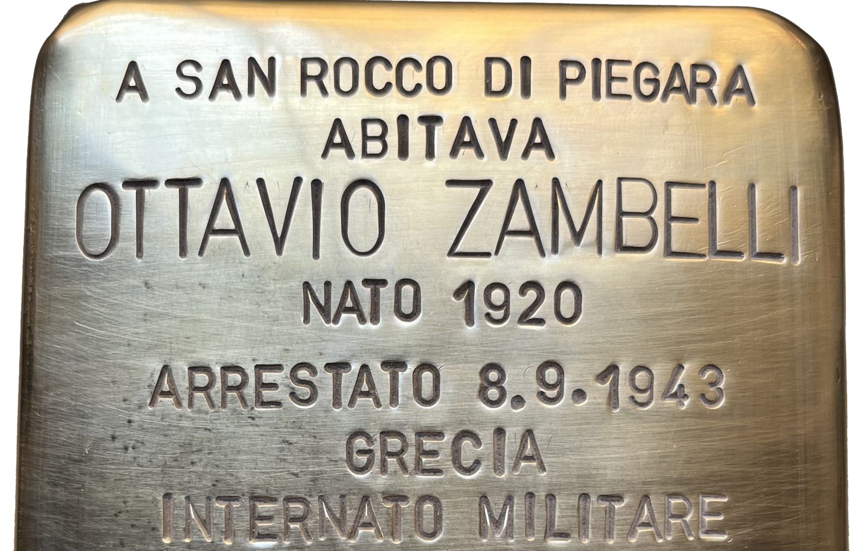 Pietra Zambelli pietra d'inciampo